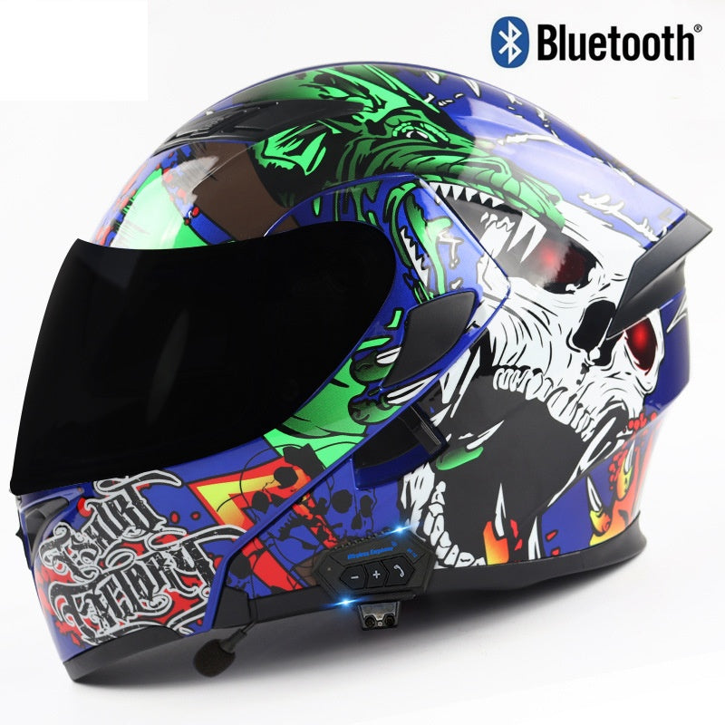 Windproof and noise-reducing full-face racing helmet-I92