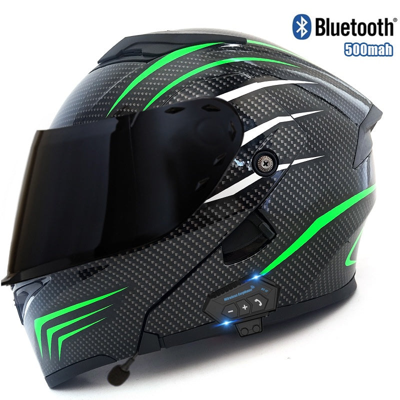 Windproof and noise-reducing full-face racing helmet-I92