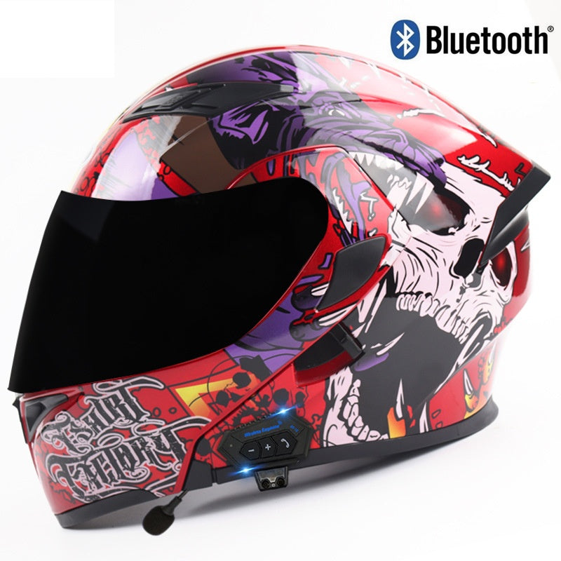 Windproof and noise-reducing full-face racing helmet-I92