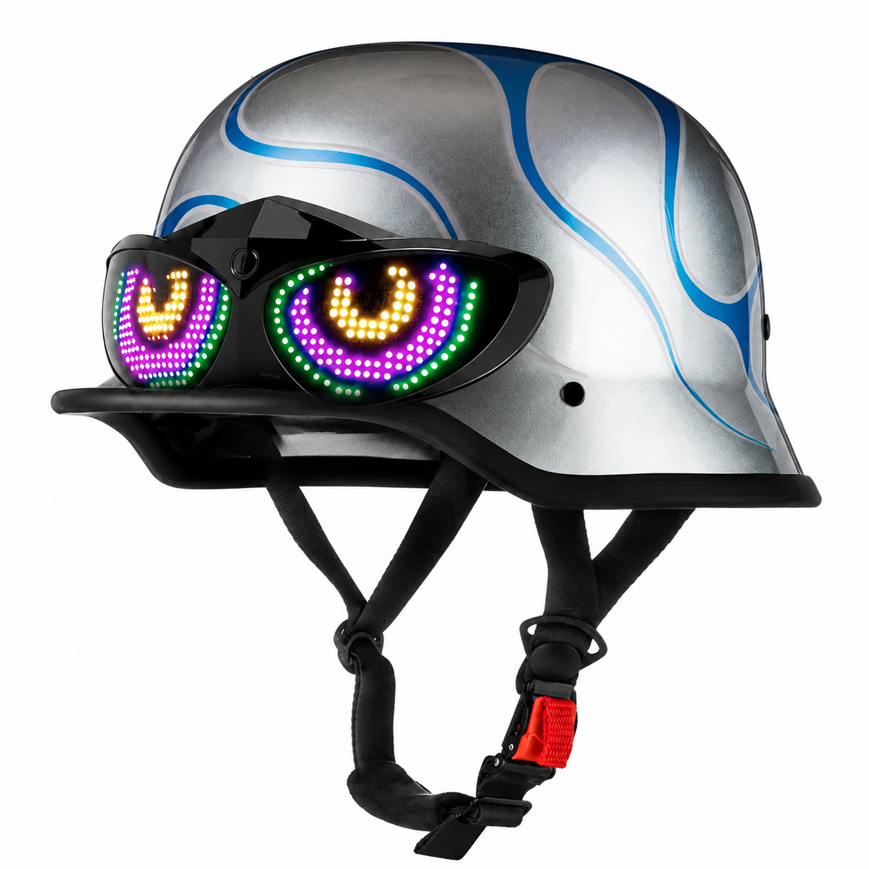 Retro Harley Cruiser Motorcycle Half Helmet-I142
