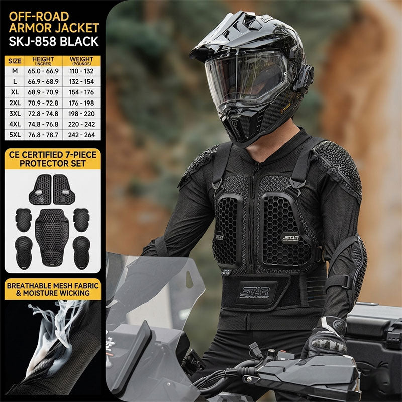 Breathable, impact-resistant, full-body protective armor - F15