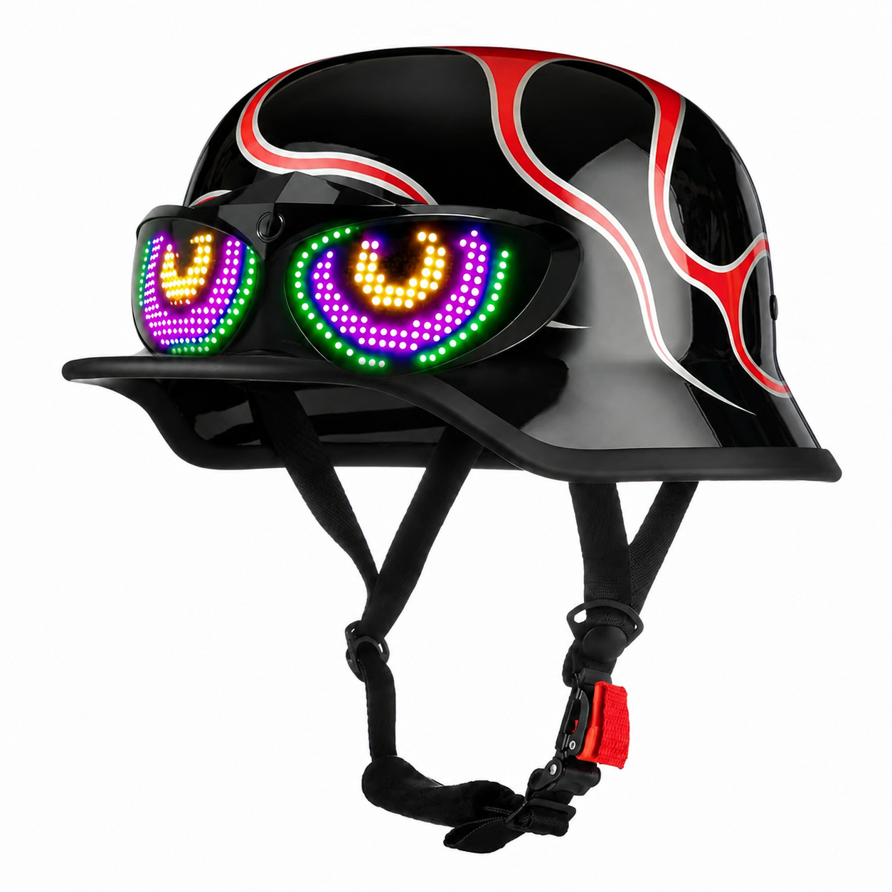 Retro Harley Cruiser Motorcycle Half Helmet-I142