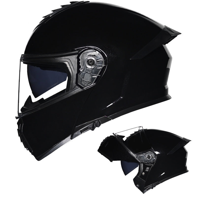 Flip-up helmet dual-lens motorcycle helmet-I174