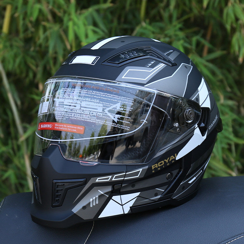 DOT-Certified Modular Motorcycle Helmet (Convertible Full-Face)-I165