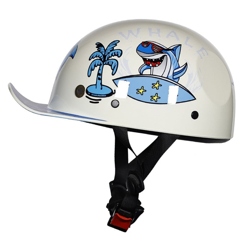 KTVMOTO Retro children's baseball cap half helmet-I252