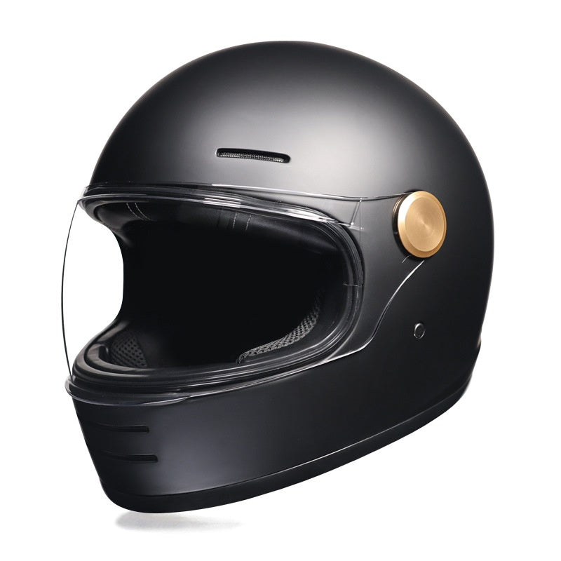 Retro-style full-face cruiser motorcycle helmet-I250