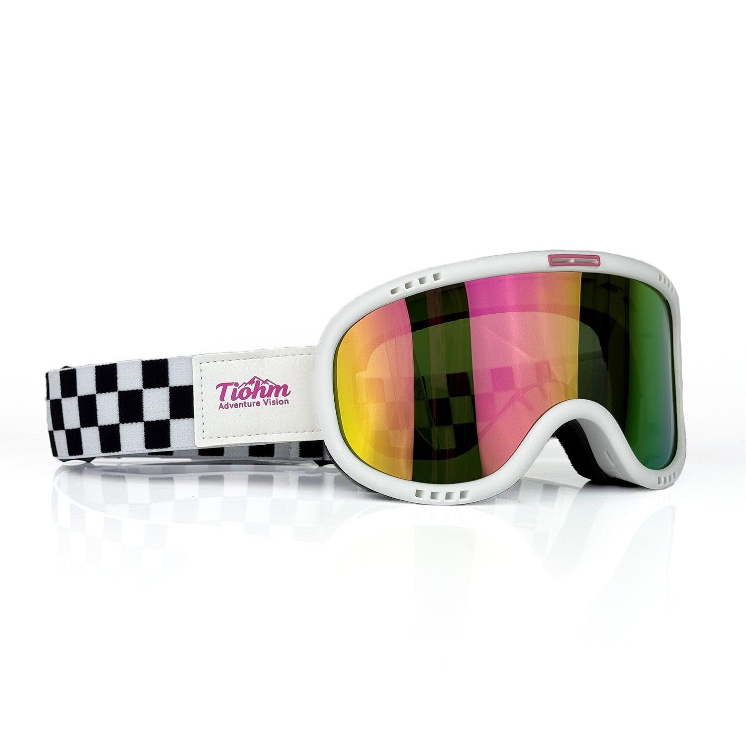 Retro motorcycle helmet with high-definition goggles-H35