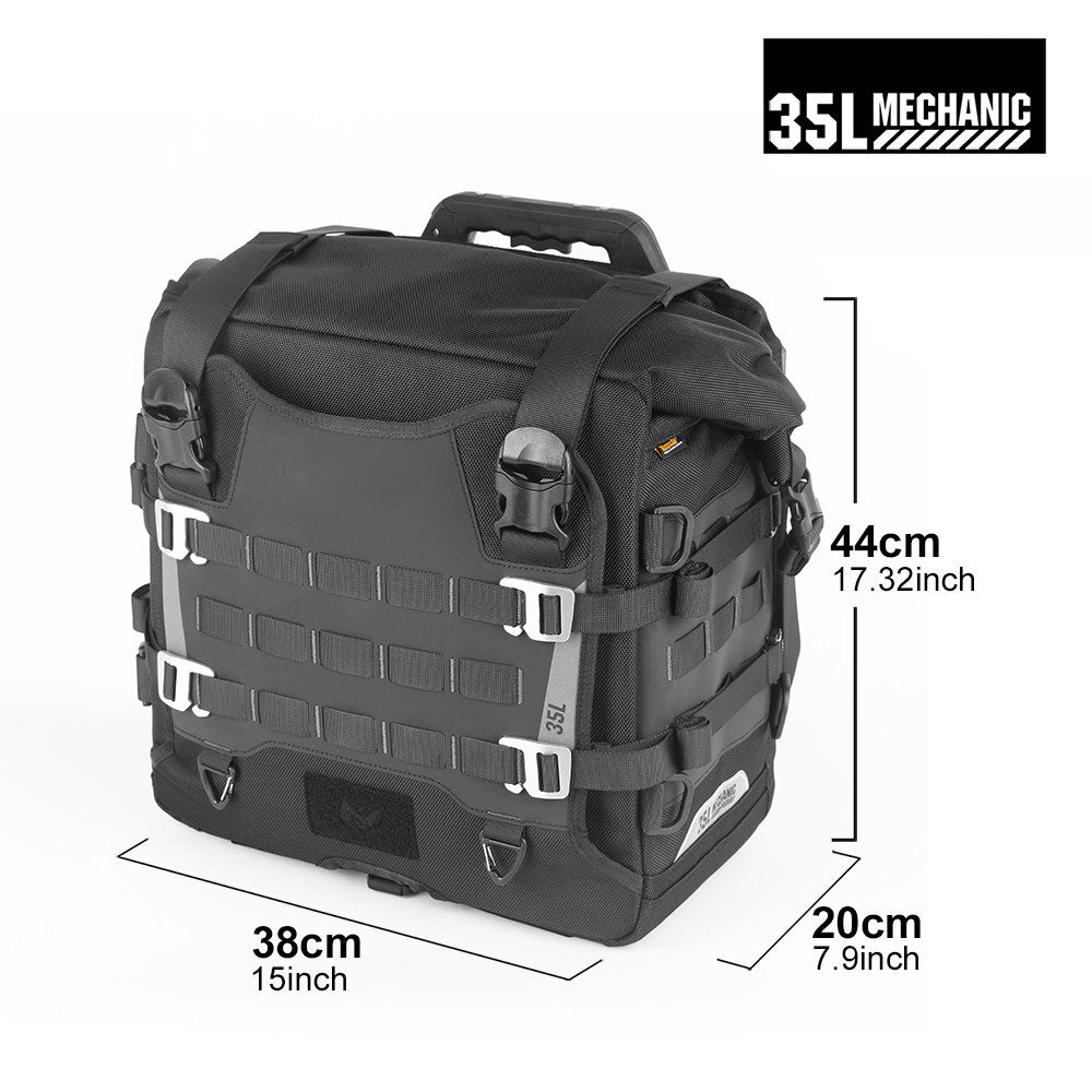 Large capacity quick-release motorcycle bag with lock hole-B25