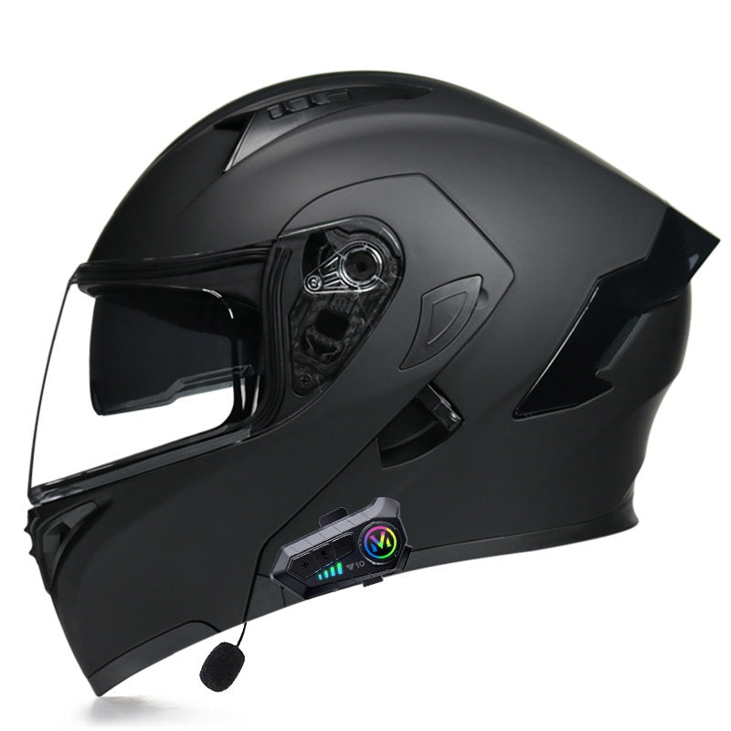 Motorcycle Helmet with Bluetooth and Transparent Visor-I161