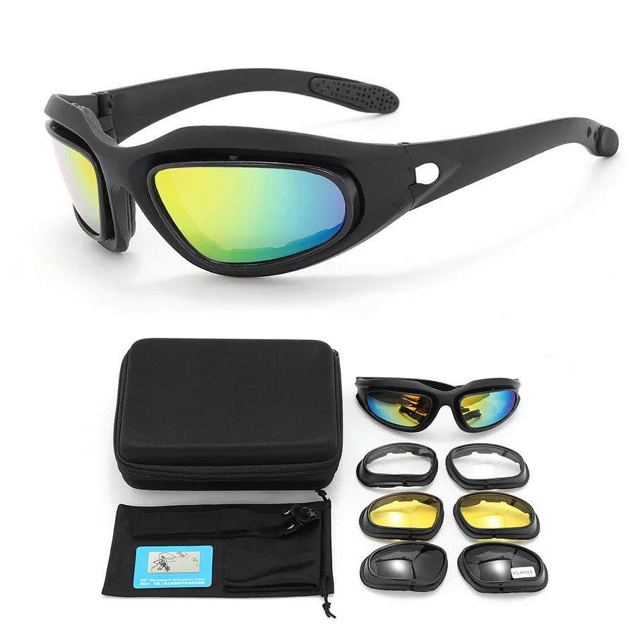 Outdoor Polarized Tactical Motorcycle Riding Goggles-H25