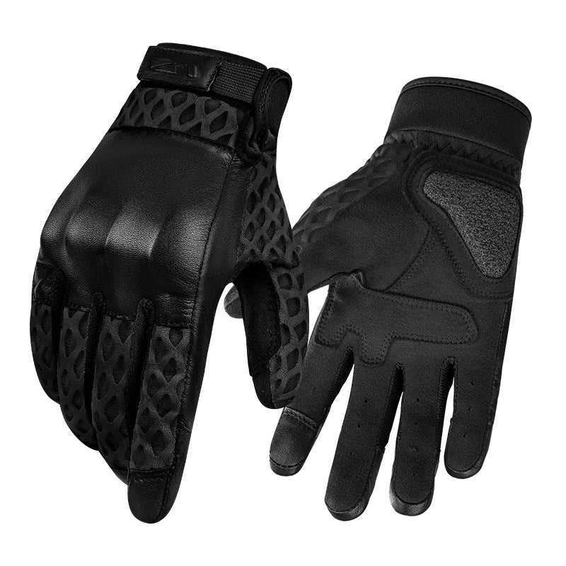 Motorcycle riding gloves with large mesh-G76