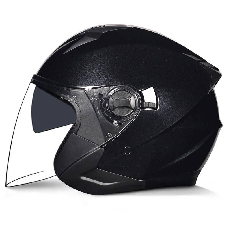 Retro motorcycle all-weather dual-lens helmet-I55