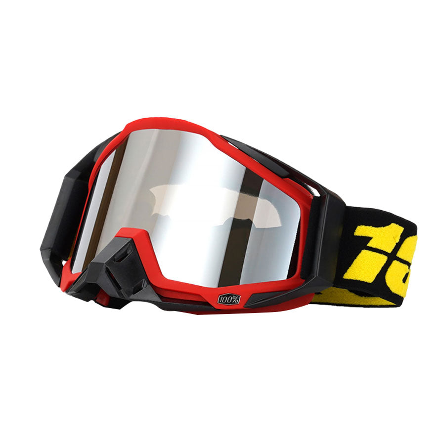 KTVMOTO Unisex Motocross Goggles – Red Tones-H07
