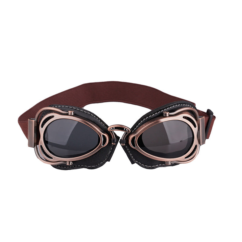 Retro motorcycle outdoor racing off-road helmet goggles-H41