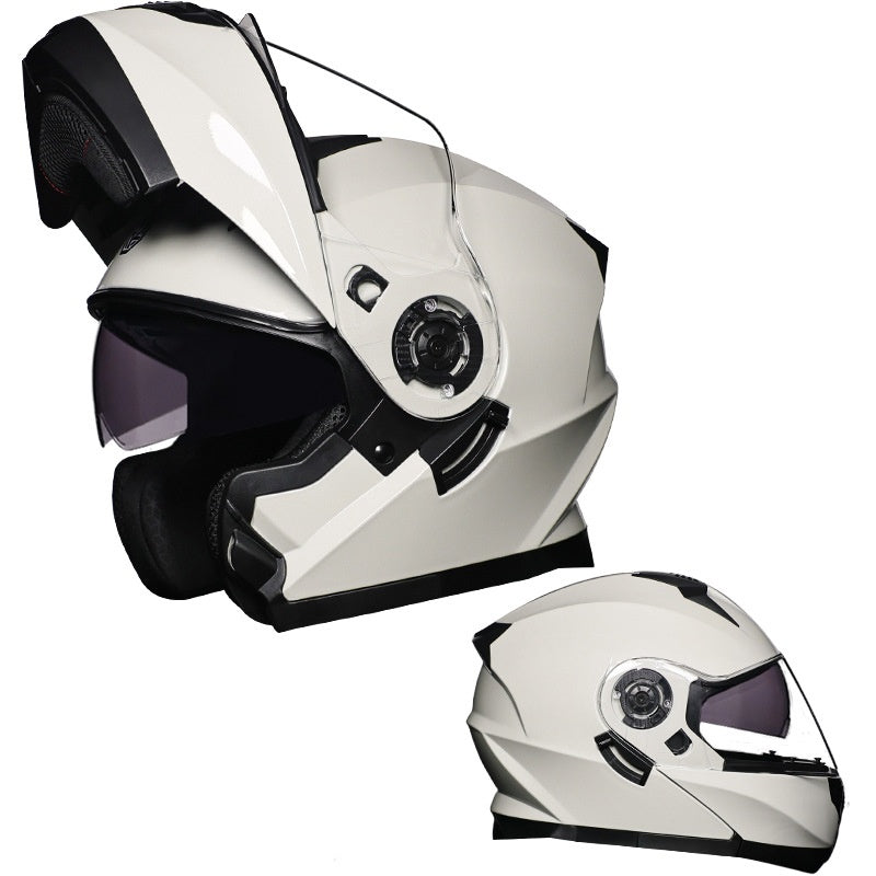 DOT-Certified Dual-Visor Modular Motorcycle Helmet-I215