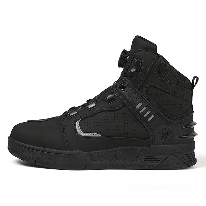 Leather motorcycle riding shoes-K77