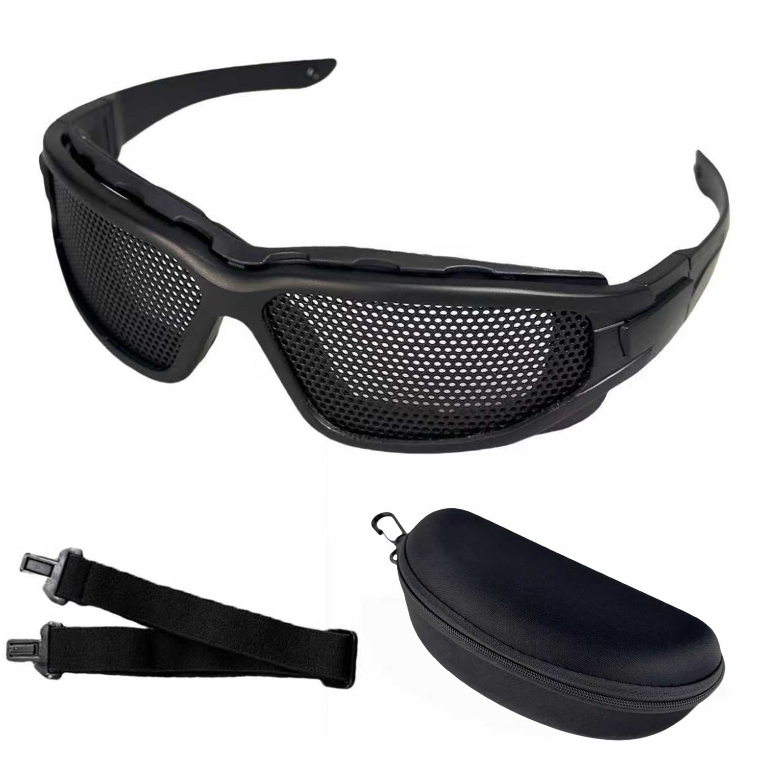 Tactical Motorcycle Riding Goggles with Metal Mesh-H19