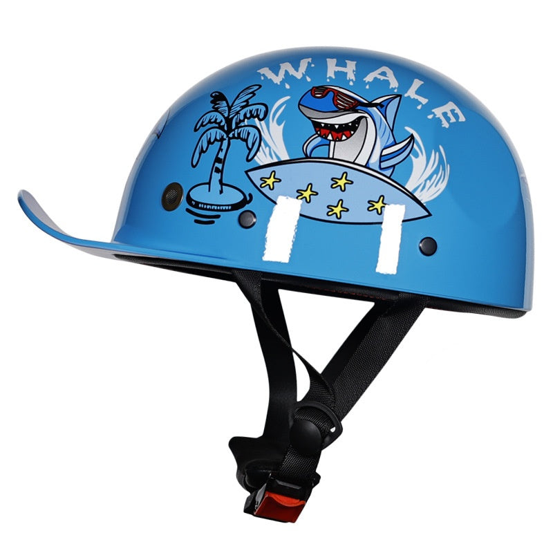 KTVMOTO Retro children's baseball cap half helmet-I252