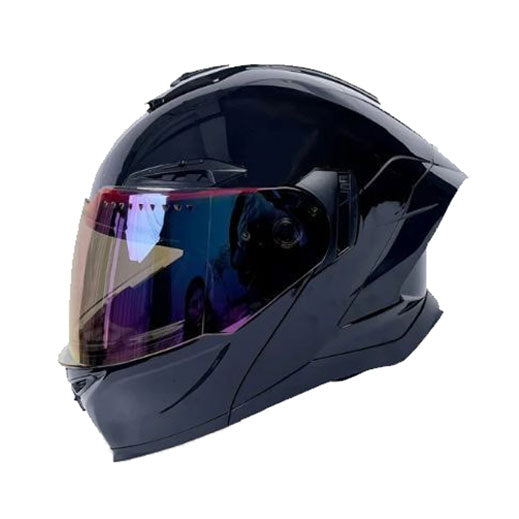 Modular motorcycle helmet with dual flip-up visor (DOT) approved-I66