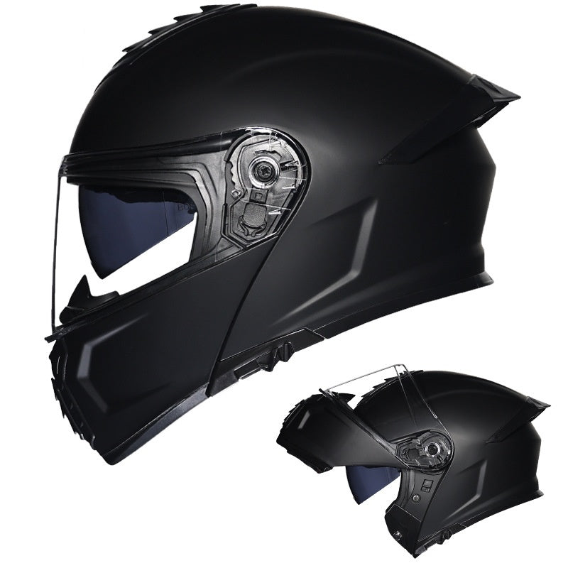 Flip-up helmet dual-lens motorcycle helmet-I174