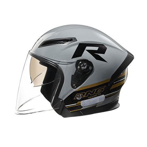 Dual-lens open-face motorcycle helmet-I78