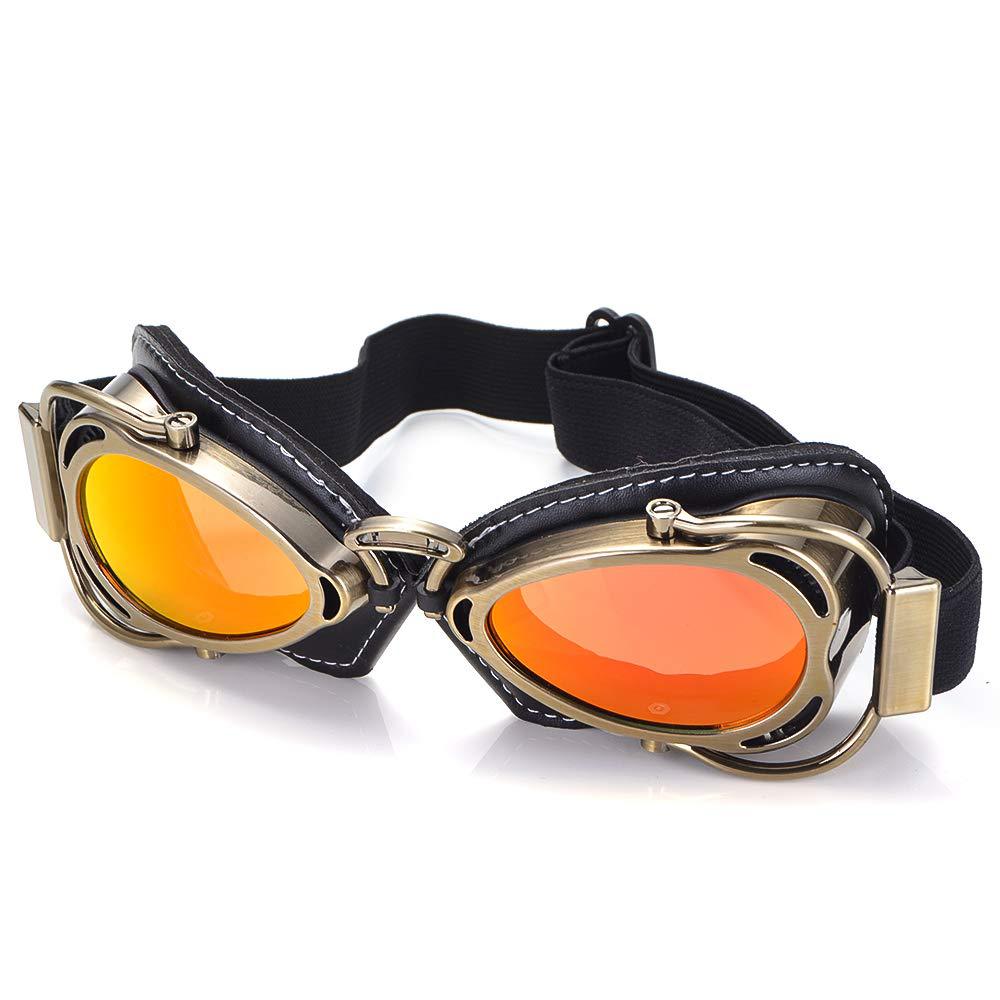 Retro motorcycle outdoor racing off-road helmet goggles-H41