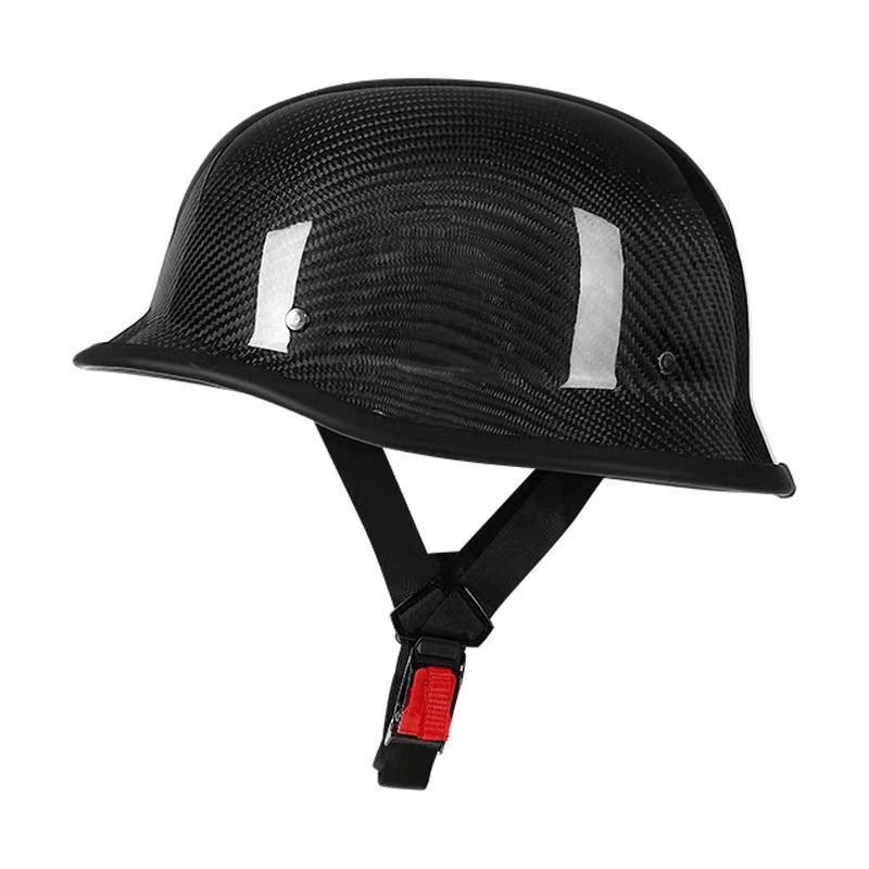 Retro Lightweight Carbon Fiber Half-Helmet-I51
