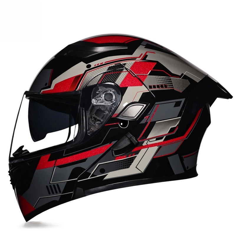 Motorcycle racing flip-top full-face helmet-I59