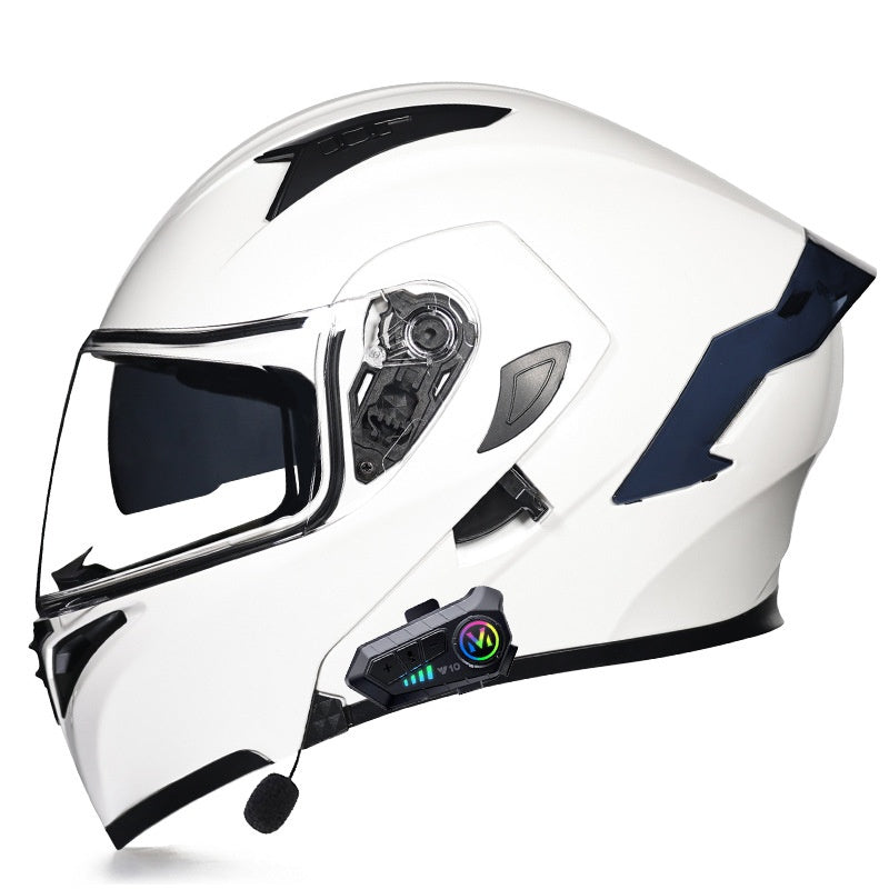 Motorcycle Helmet with Bluetooth and Transparent Visor-I161