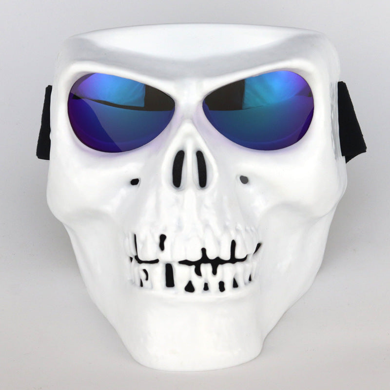 KTVMOTO Motorcycle Skull Graffiti Windproof Face Mask-H80