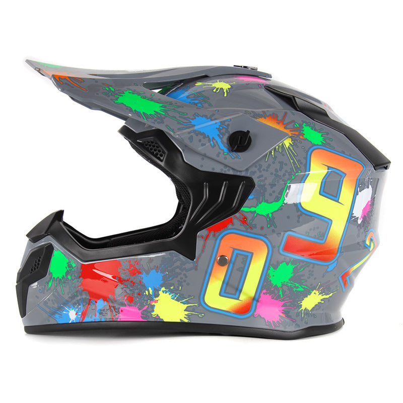 Graffiti Motocross Full Helmet-I83
