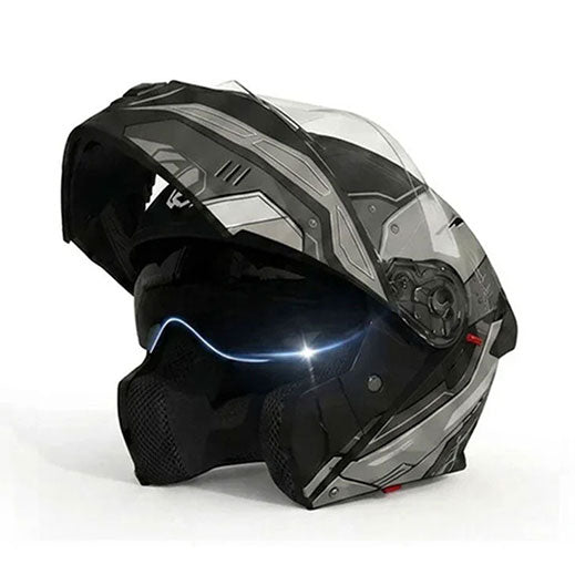Graphic Modular Motorcycle Helmet Dual Visor-I123