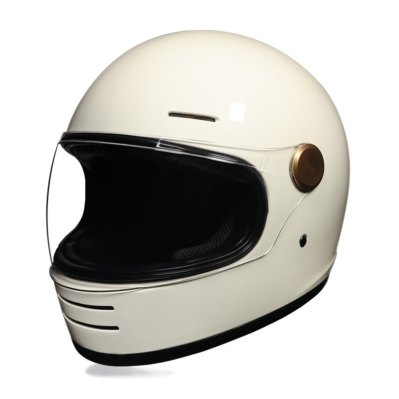 Retro-style full-face cruiser motorcycle helmet-I250