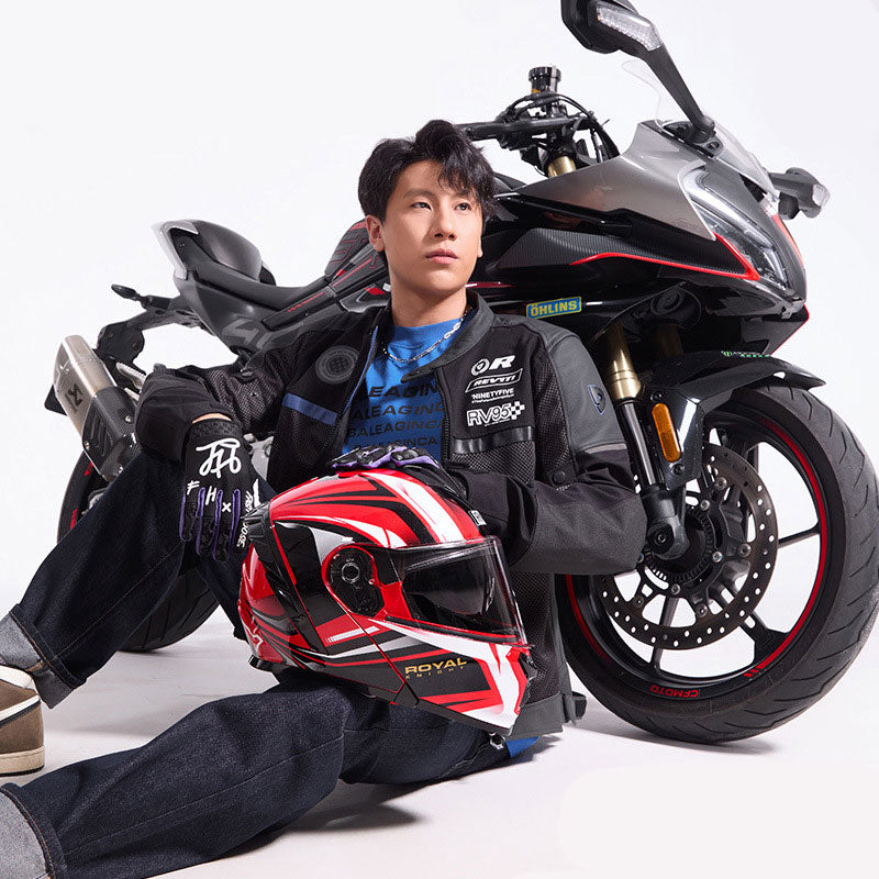 Full Face Dual Visor Motorcycle Helmet-I81