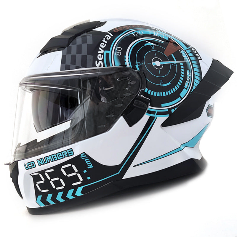 Tech graffiti full-face motorcycle helmet-I48