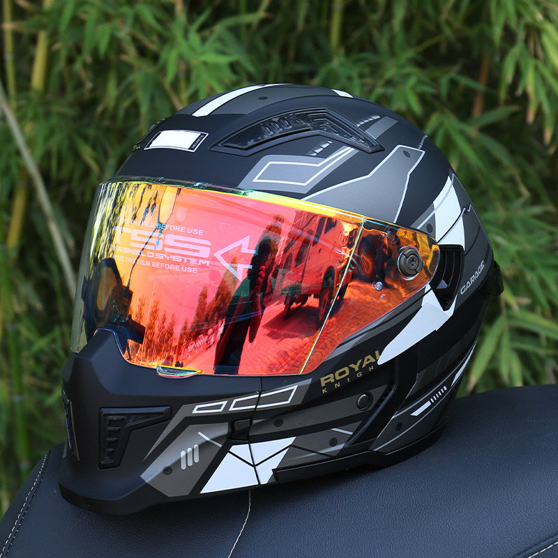 DOT-Certified Modular Motorcycle Helmet (Convertible Full-Face)-I165