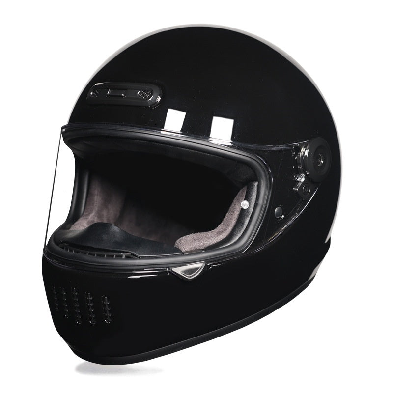 Retro full-face cruiser helmet-I237