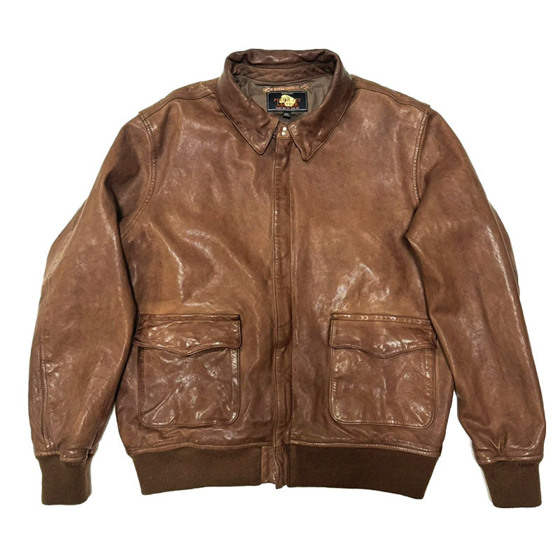 Retro American A2 Air Force Pilot Genuine Leather Jacket - A53