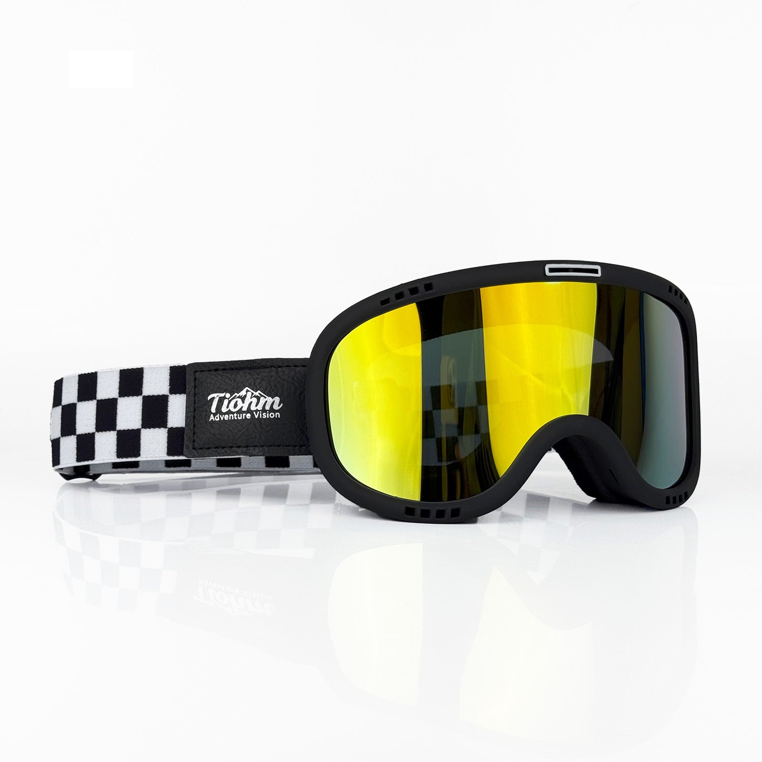 Retro motorcycle helmet with high-definition goggles-H35