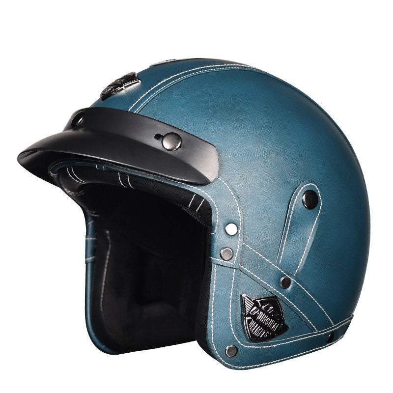Retro lightweight open-face motorcycle helmet-I26