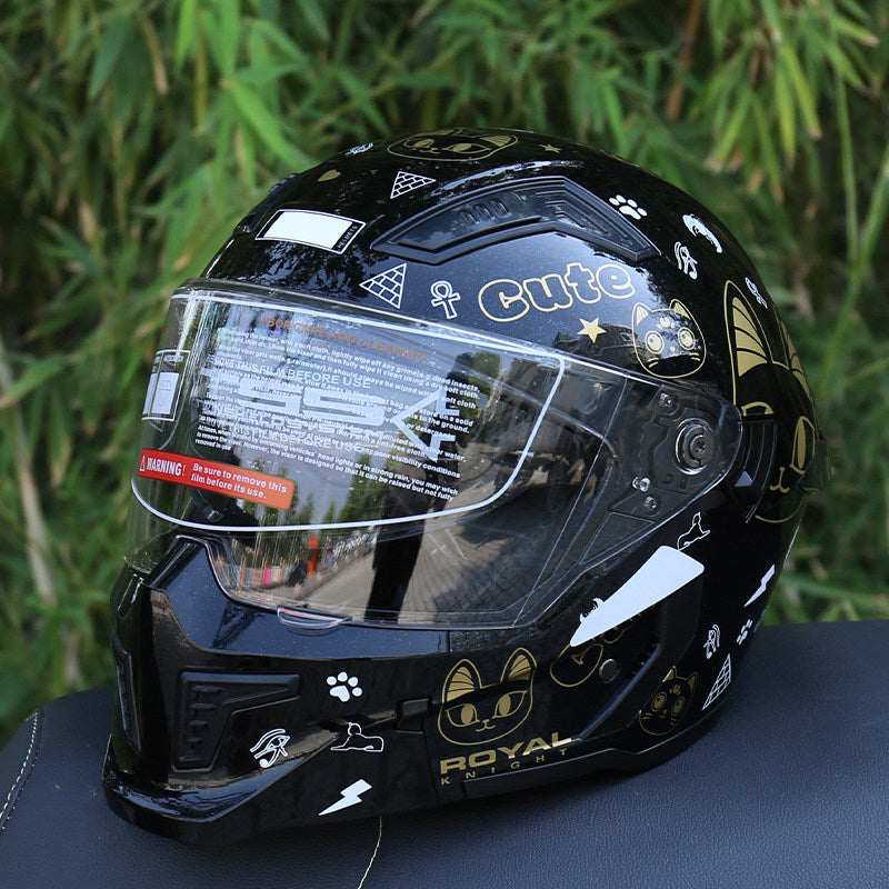 DOT-Certified Modular Motorcycle Helmet (Convertible Full-Face)-I165