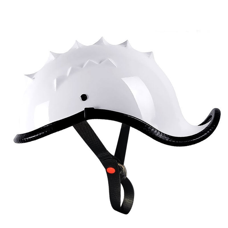 KTVMOTO Vintage Motorcycle Half Helmet with Mohawk Design for Riders-I276