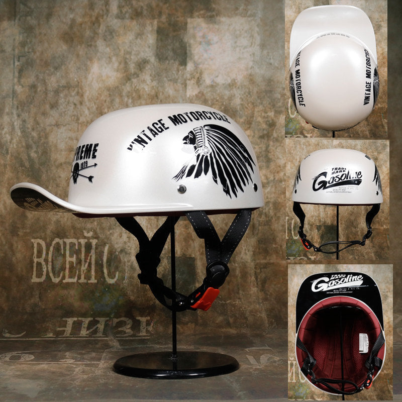 Retro-style duckbill helmet-I248