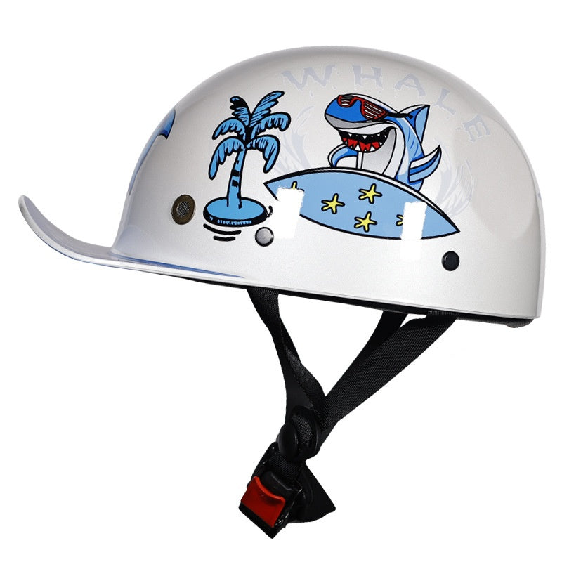 KTVMOTO Retro children's baseball cap half helmet-I252
