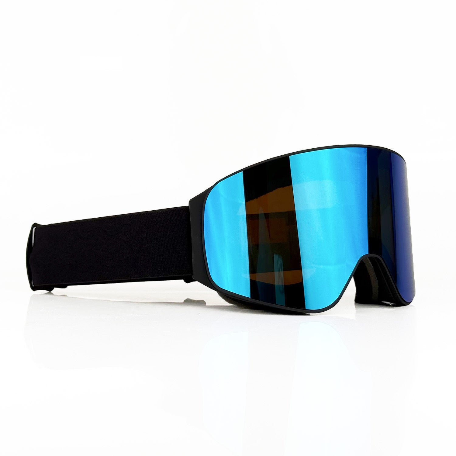 Electroplated magnetic double-layer anti-fog motorcycle goggles-H61