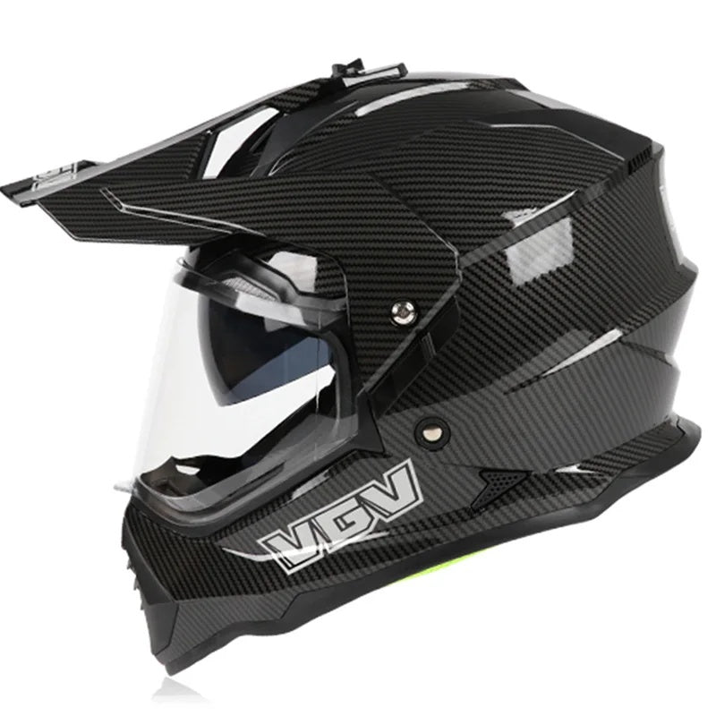Dual-lens adventure motocross helmet-I63