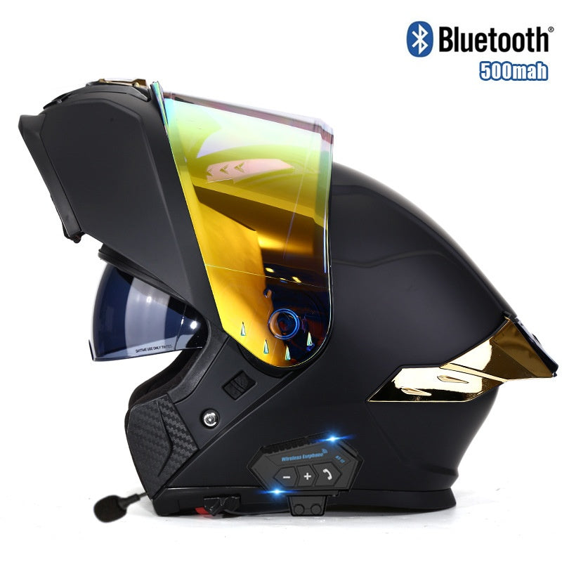 Flip-Up Modular Motorcycle Helmet — Dual Visors-I88