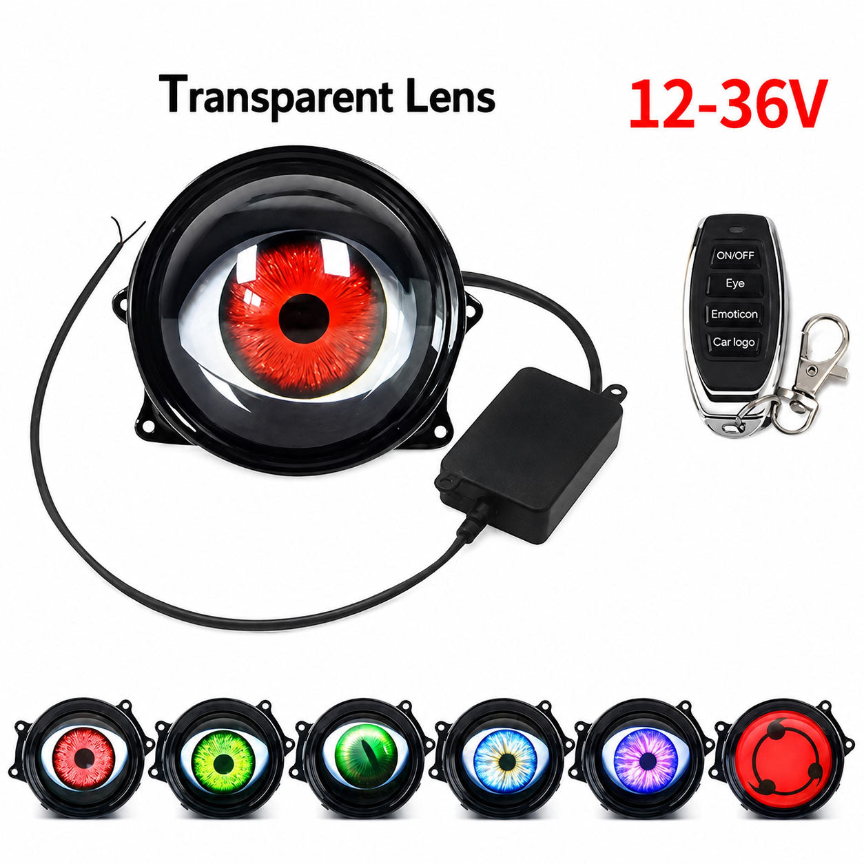 KTVMOTO Motorcycle dynamic big eyes devil eye light-D24