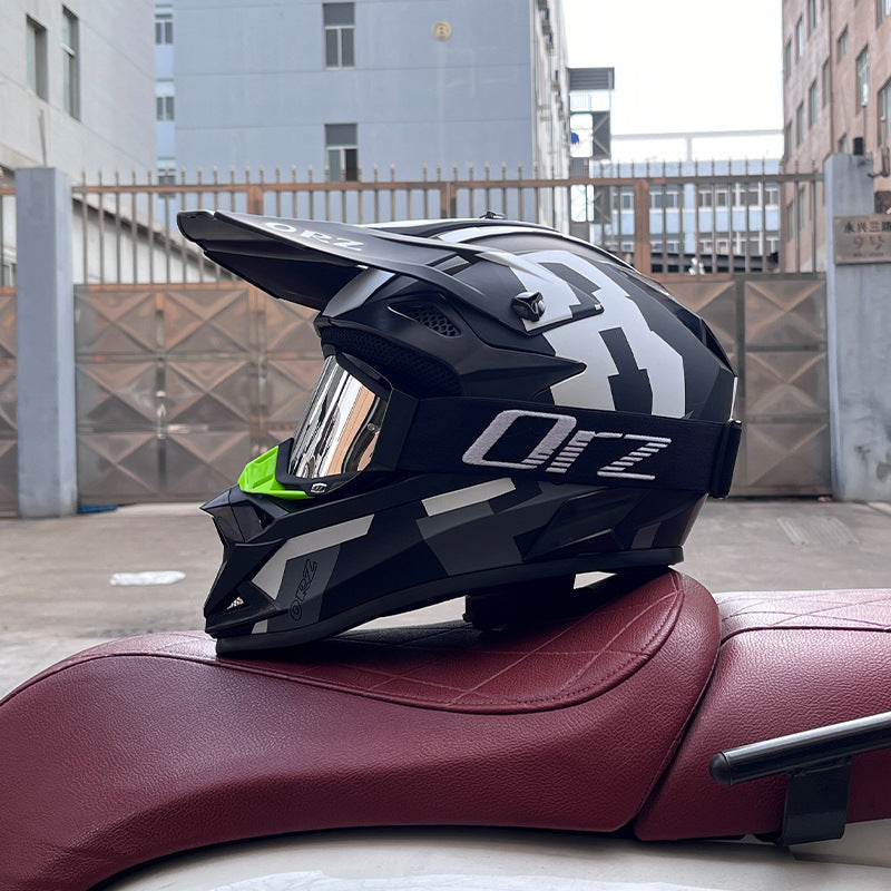 KTVMOTO Off-Road Motocross Helmet with Goggles for Dirt Bike Riding-I257