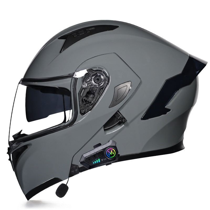 Motorcycle Helmet with Bluetooth and Transparent Visor-I161